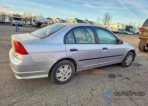 2005 Honda Civic Dx z USA, uszkodzony, nr VIN 2HGES15135H590447